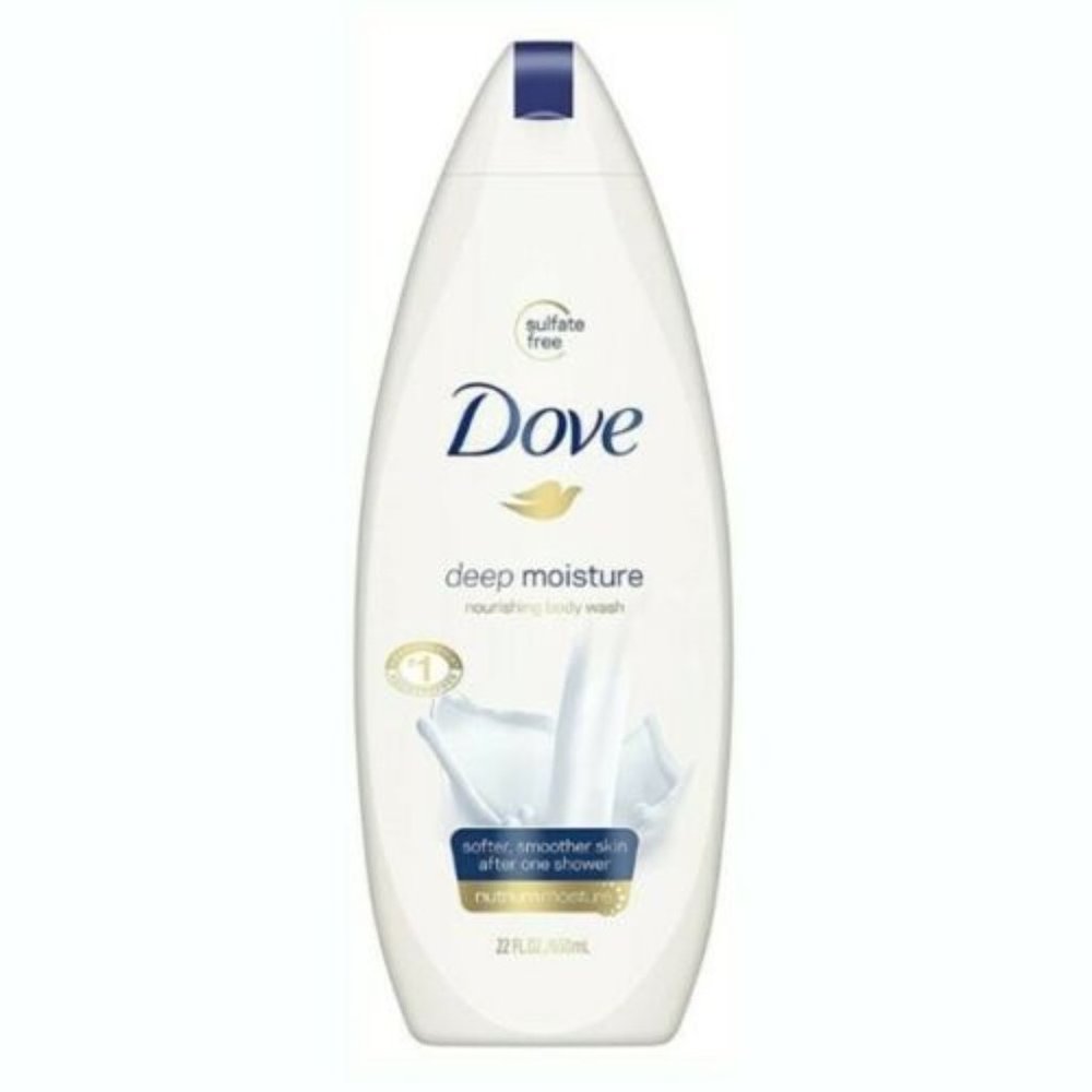 Dove Deep Moisture Body Wash 22 oz / 650 ml Skin Hydrating Moisturizer 2 Pack